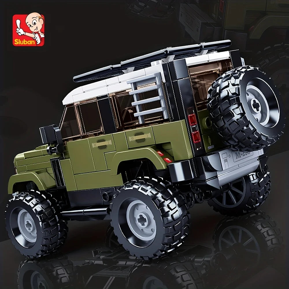 Car Model Building Block Toys, Sport Utility Vehicle Model Creative DIY Toy Assembled Building Blocks Kit, Christmas Gifts
