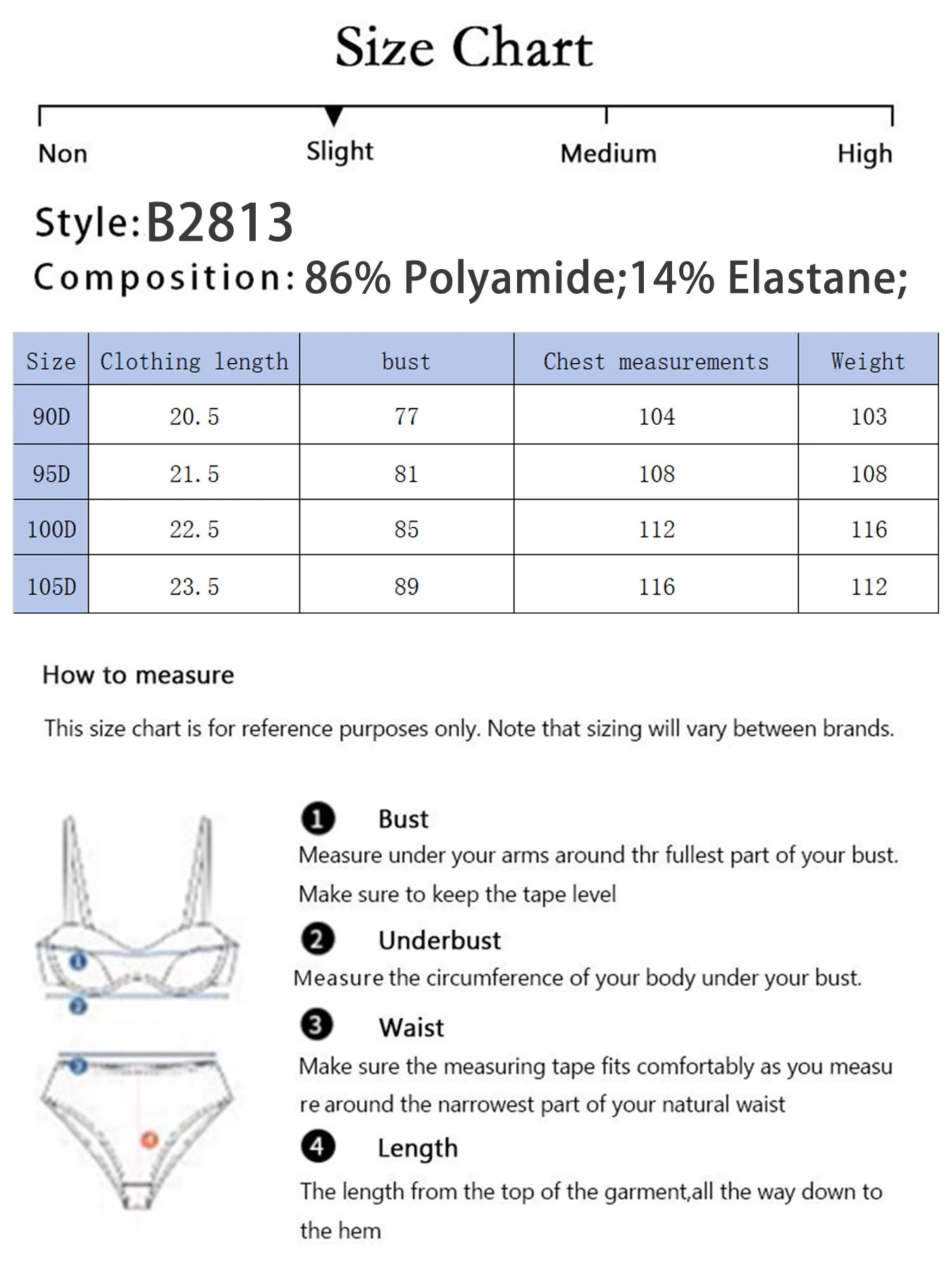 Women's Plus Size Underwear Half Cup Gathering Push Up U-shaped Solid Color Design Suitable For Plump Women 90D-105D B2813