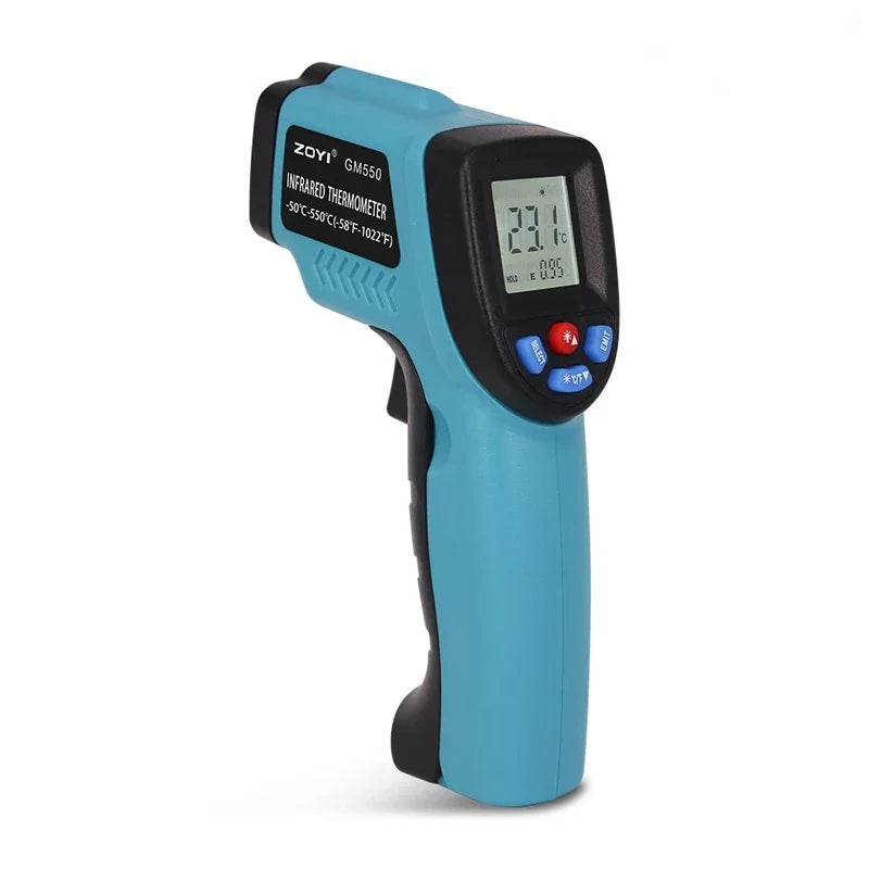 Infrared Thermometer, Portable Temperature Gun for Cooking, Pizza Oven, Grill & Engine - Laser Surface Temperature Reader
