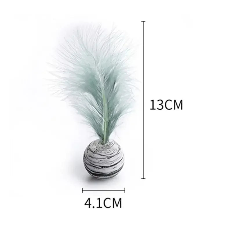 Cat Toy Star Ball Plus Feather Toy Material Light Foam Ball Throwing Toys For Cats , Pet Supplies , Pets Accessories ,