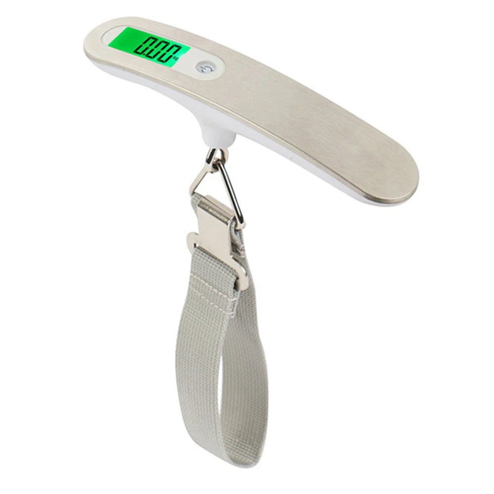 50kg/110lb Hand Held Digital Luggage Scale LCD Electronic Hanging Belt Scale For Travel Suitcase Baggage Electronic Weight Scale