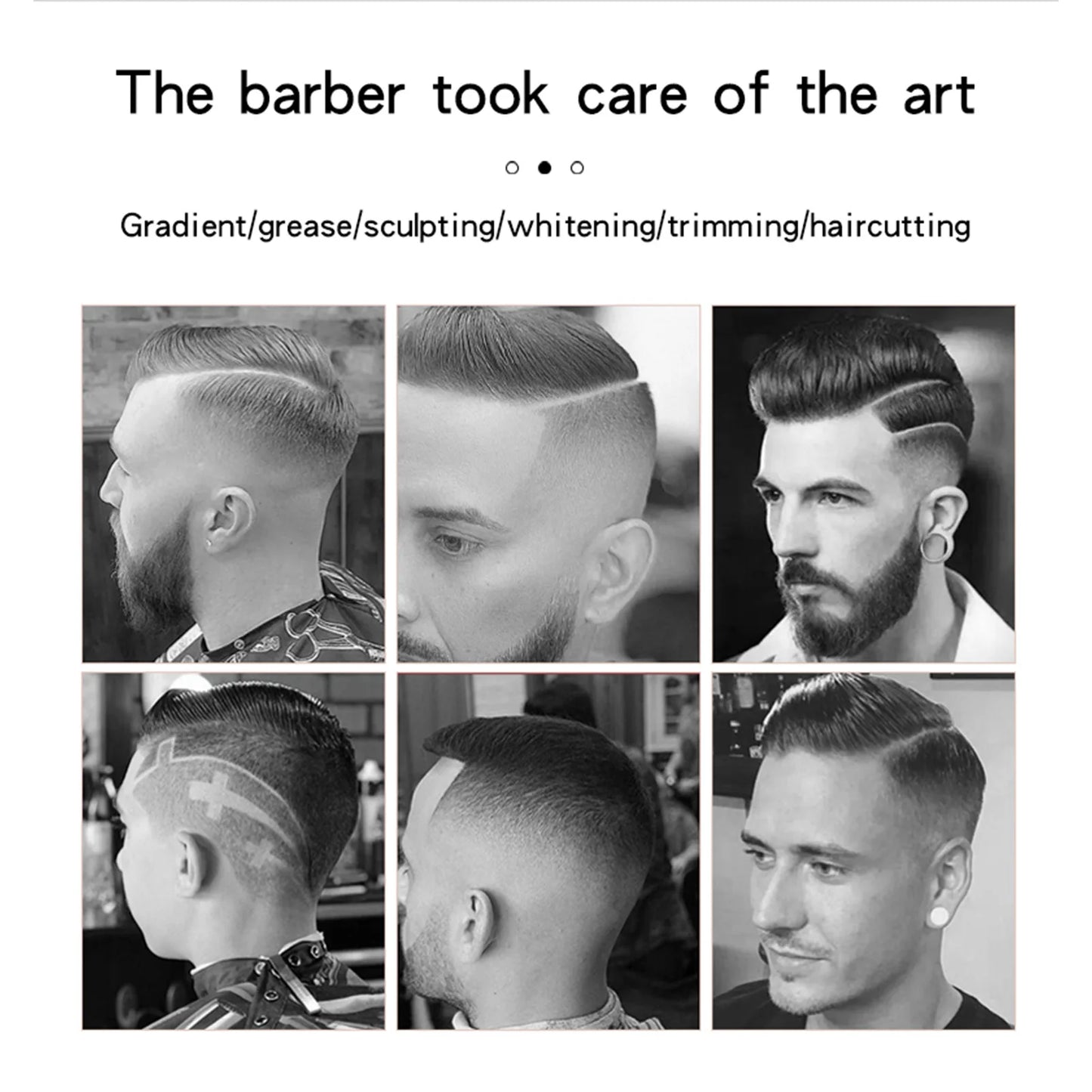 HIENA T9 hair clipper Professional barber Hair cutting Electric trimmer led display strong Power Dragon buddha hair Clippers
