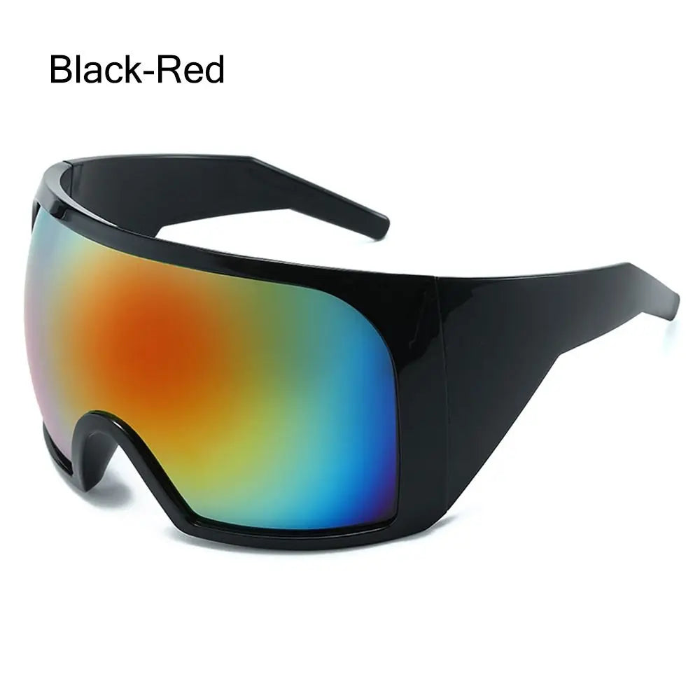 Oversized Punk One-piece Sunglasses Goggle New Women Men Luxury Sun Glasses Female Surround Shades 2000'S Eyewear