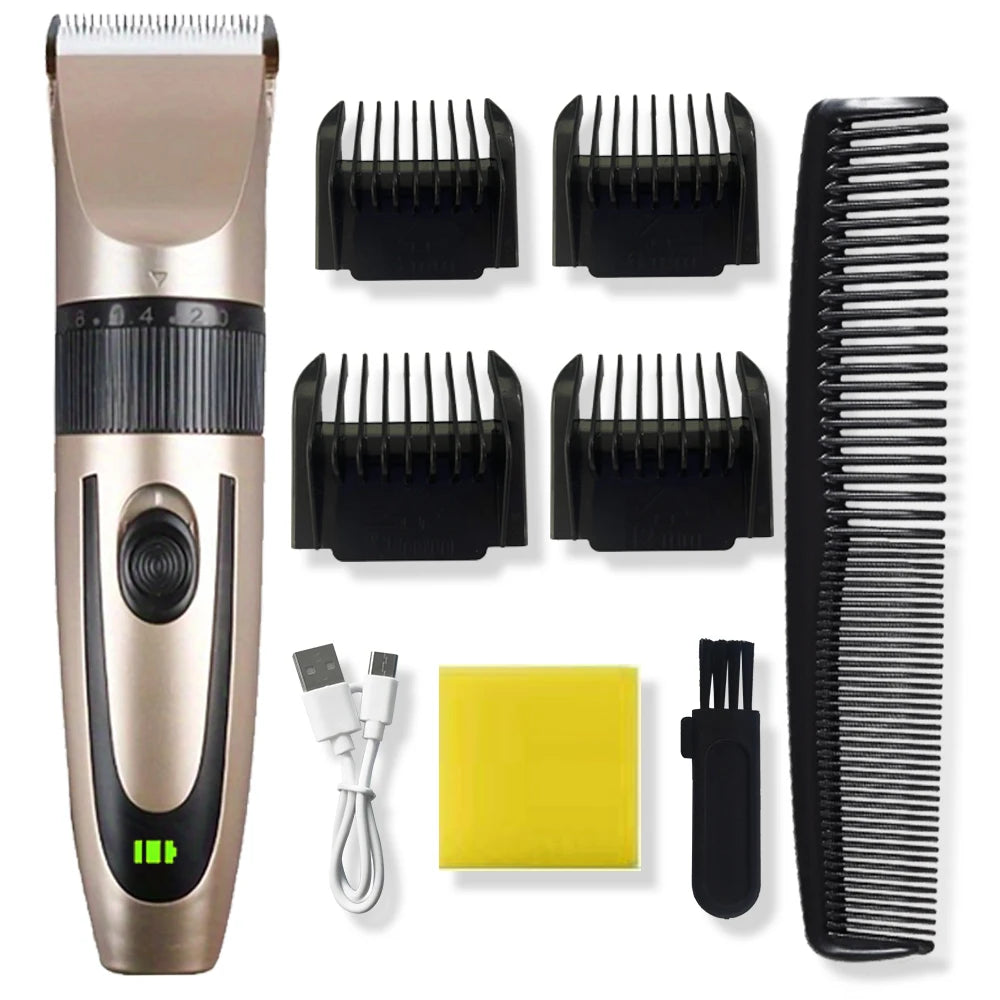 Electric Hair Trimmer Shaver Home Trimmers for Men Hair Clipper Professional Rechargeable Barber hair Cutting Machine