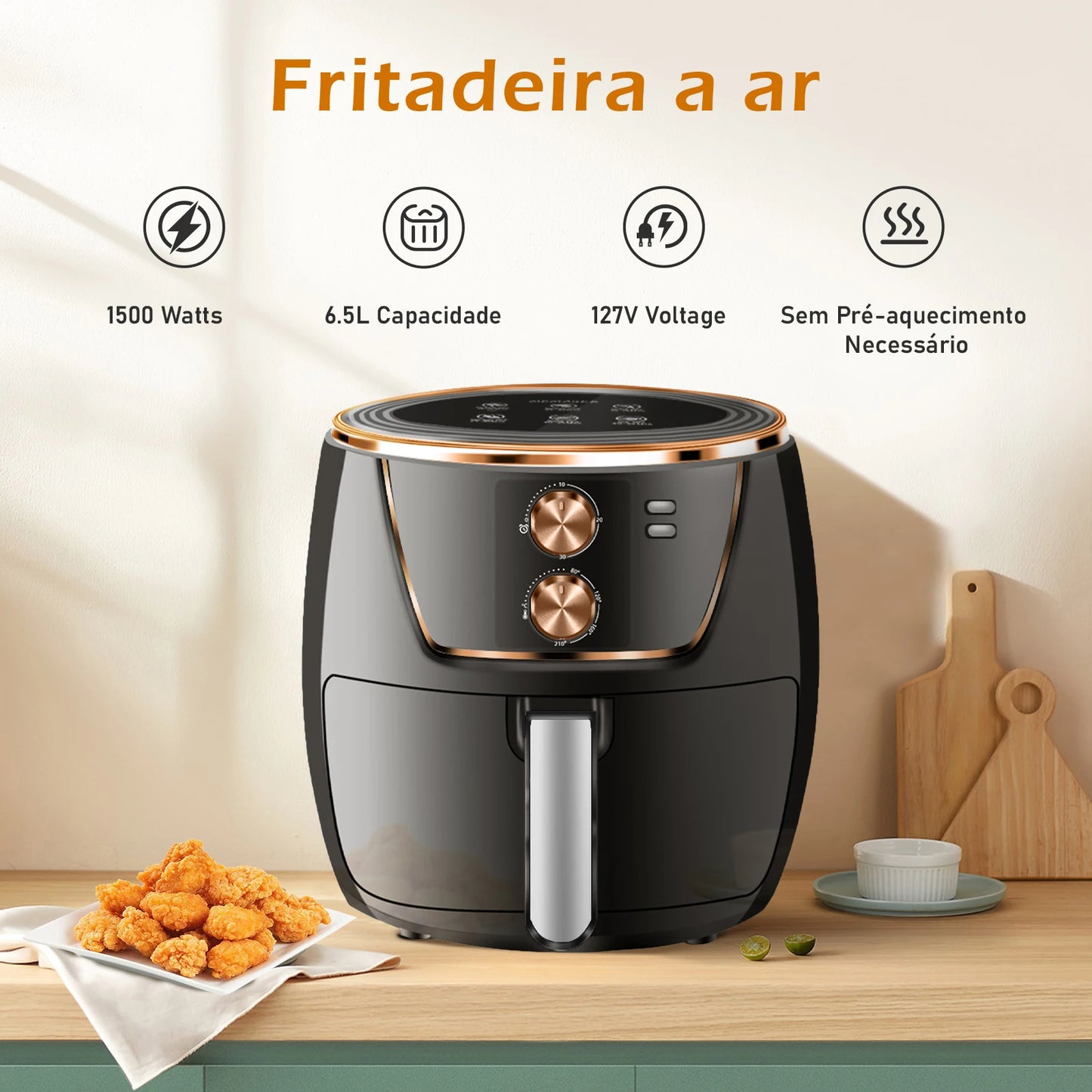 Air Fryer, Airfryer free shipping, Electric Air Fryer Fryer, no oil Fryer, large air Fryer, 127V
