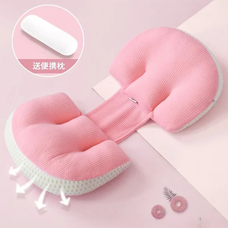 Pregnant Women's Waist Pillow Multifunctional Abdominal Support and Protection Side Sleep U-shaped Cushion Pregnant Pillow