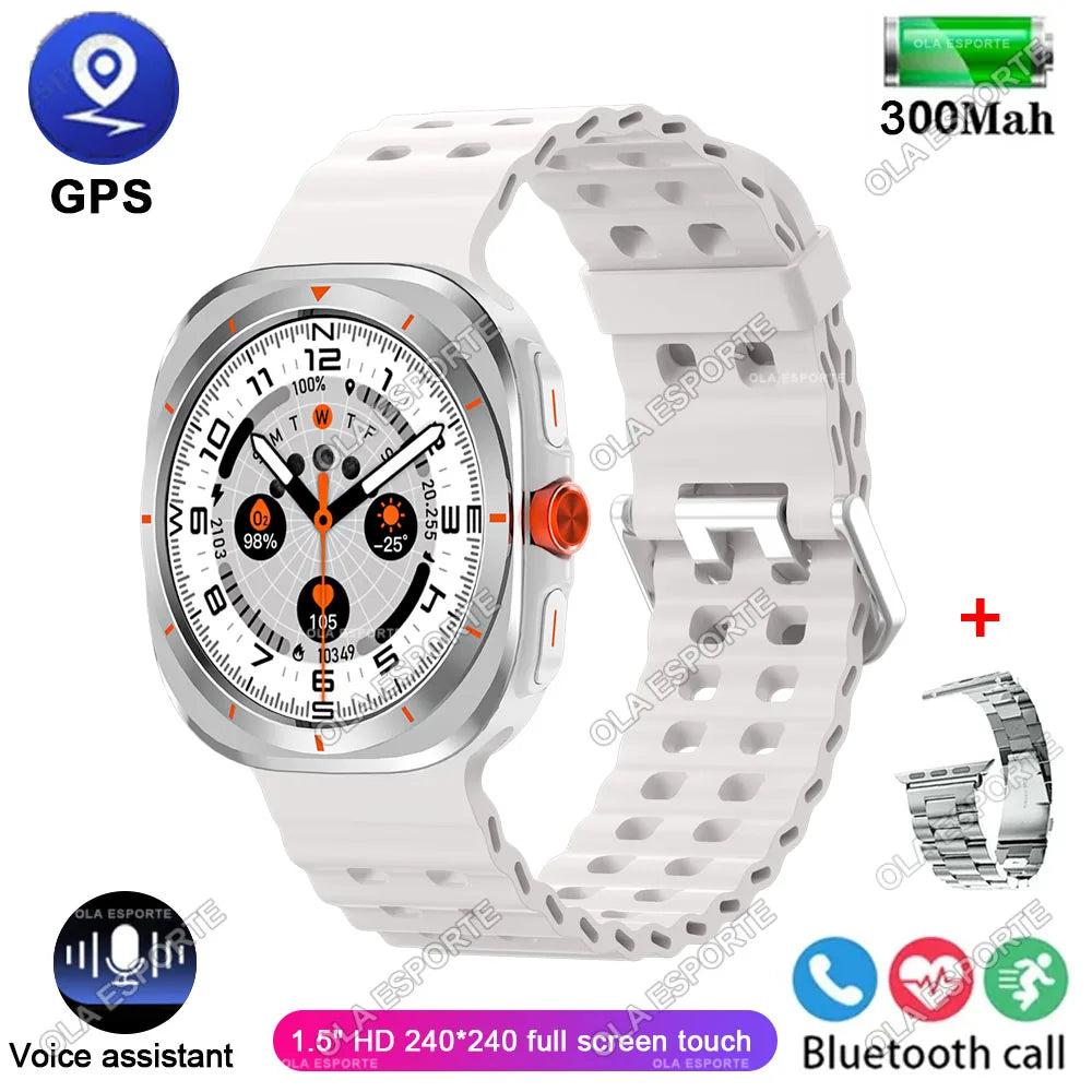 New GPS Watch 7 Ultra 49mm Smart Watch IP68 Waterproof Bluetooth Call Smartwatch for Men Women 1.52" Screen SpO2 Watches for Man