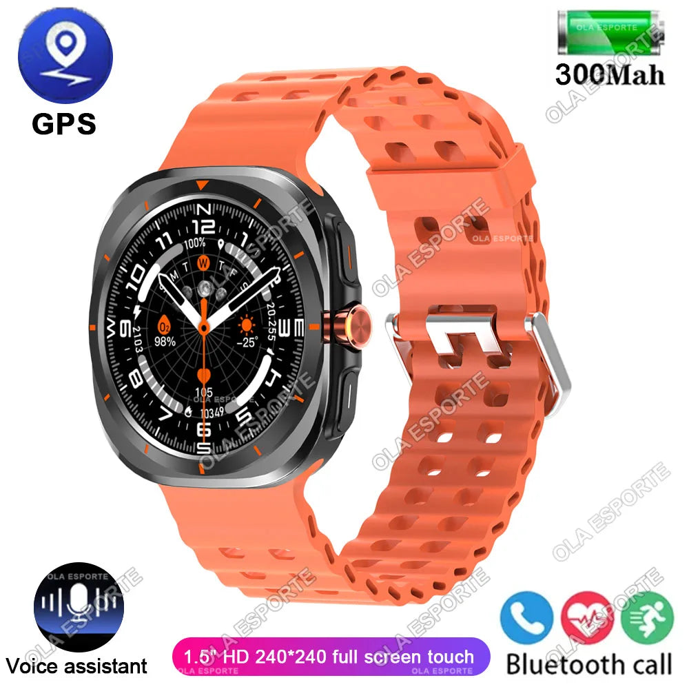 New GPS Watch 7 Ultra 49mm Smart Watch IP68 Waterproof Bluetooth Call Smartwatch for Men Women 1.52" Screen SpO2 Watches for Man