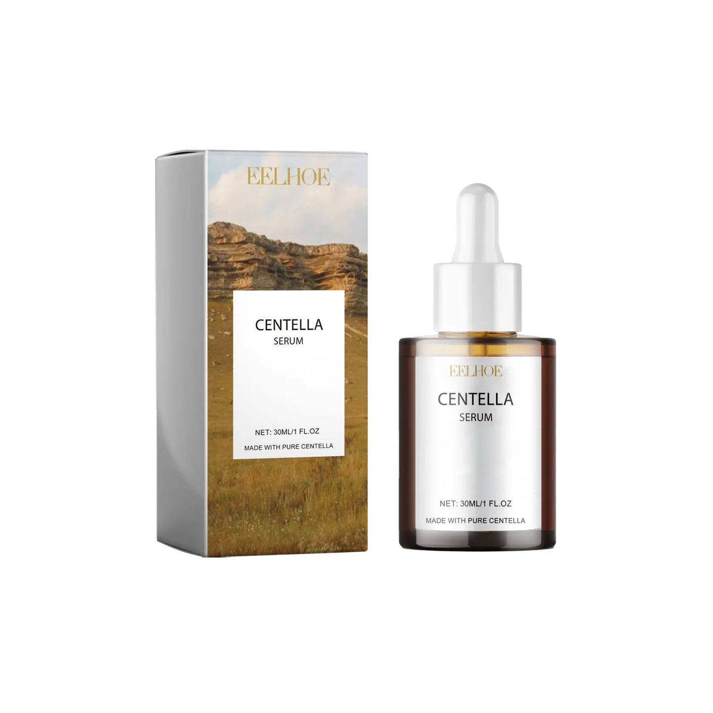 EELHOE Centella Moisturizing Facial Serum Vitamin E for Skin Firming Rejuvenation Face Lift Nourish Hyaluronic Acid Face Serum