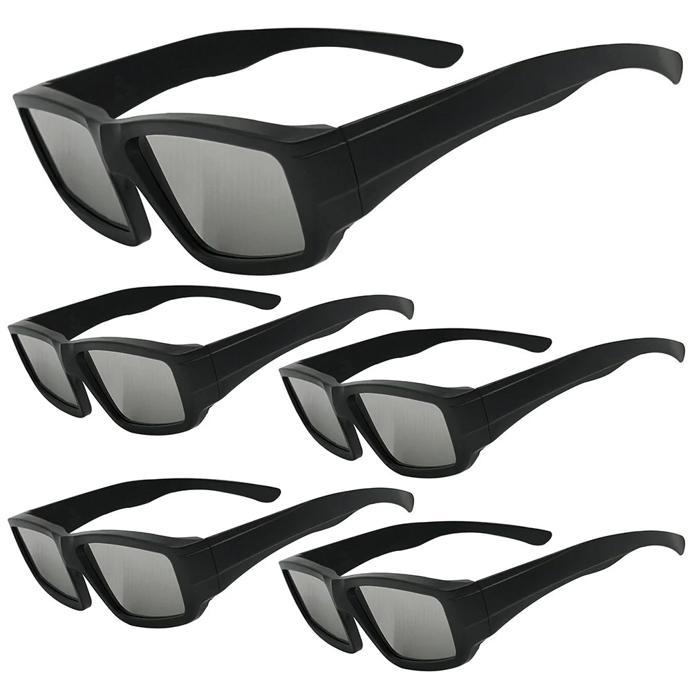 1/2/3/5Pcs Solar Eclipse Glasses ISO Certified Safe Shades Direct Sun Viewing Glasses Unisex Eyewear Sun Observation Sunglasses