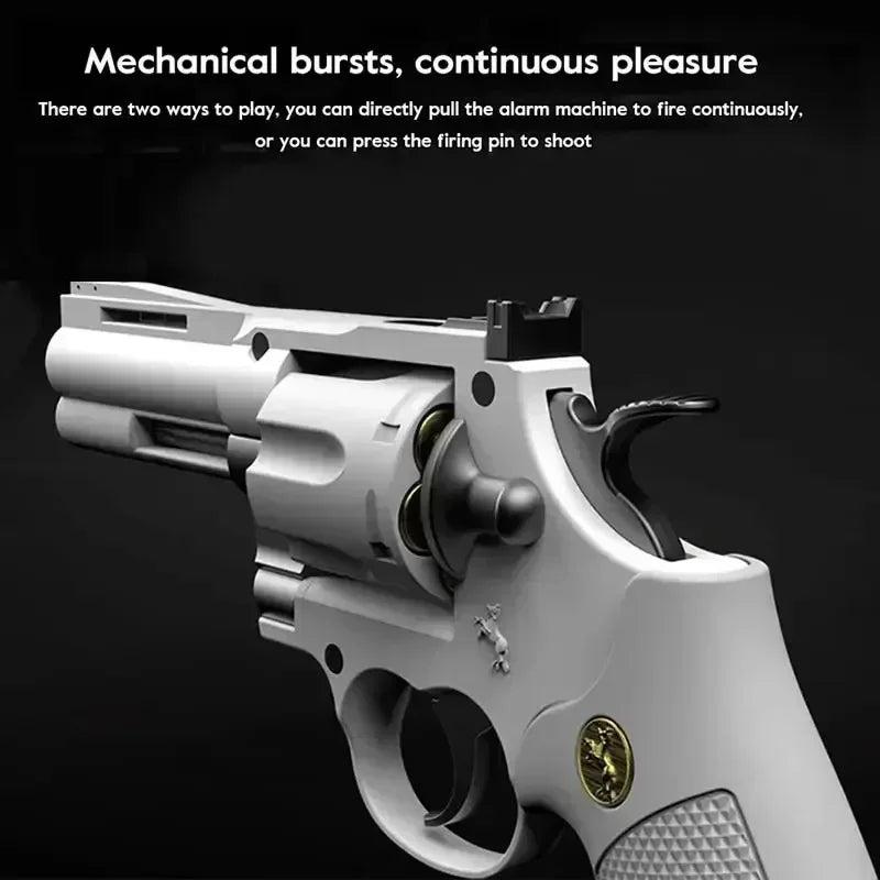 Magnum Zp-5 357 Long Alloy Revolver Soft Bullet Can Be Fired Pistol Boy Simulation Toy Pistol Children's gifts