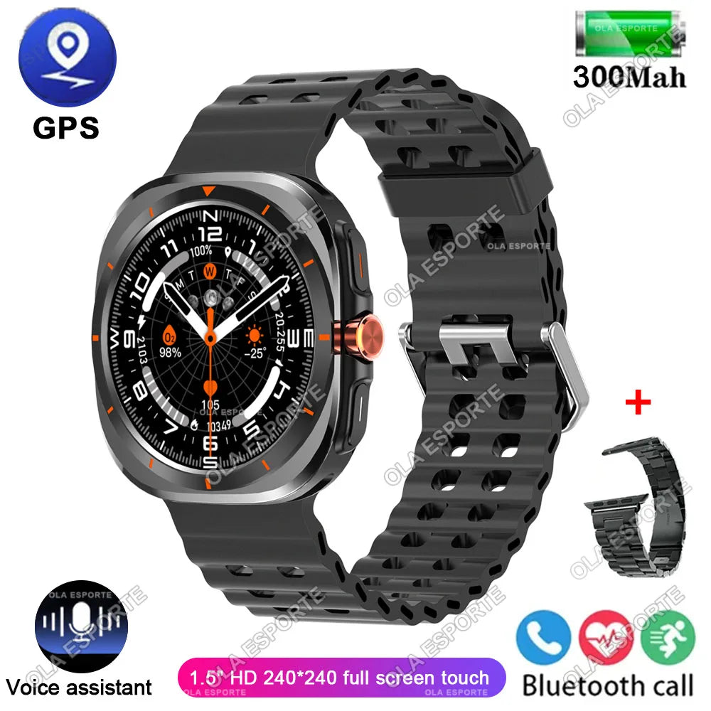 New GPS Watch 7 Ultra 49mm Smart Watch IP68 Waterproof Bluetooth Call Smartwatch for Men Women 1.52" Screen SpO2 Watches for Man