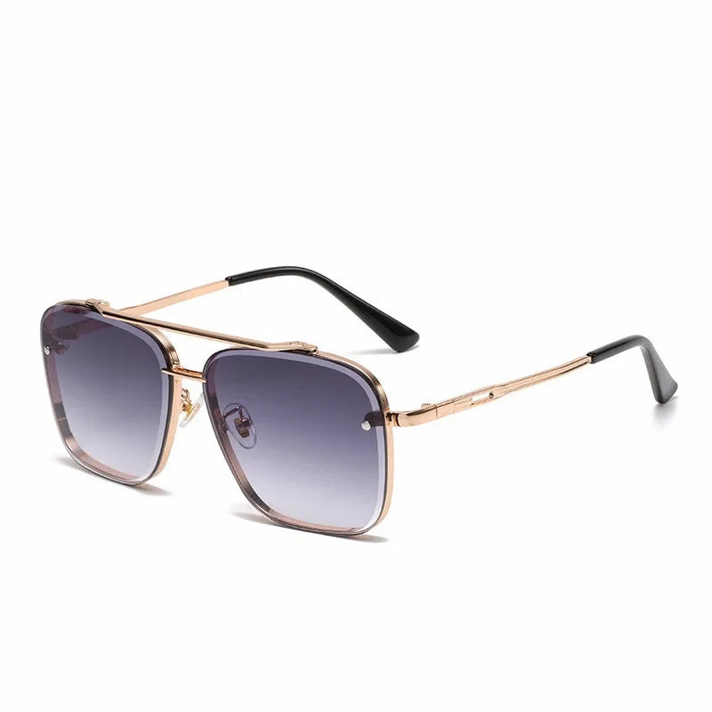 Square Sunglasses Men Metail Frame Glasses Resin Lens Male Sun Glasses Driving Travel Outdoor Eyewears Oculos De Sol UV400