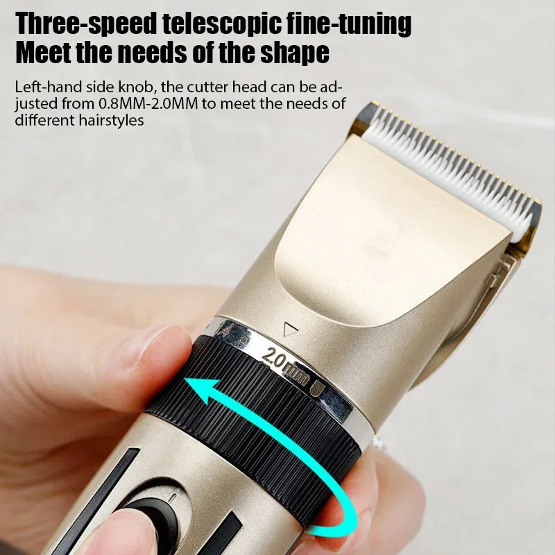 Electric Hair Trimmer Shaver Home Trimmers for Men Hair Clipper Professional Rechargeable Barber hair Cutting Machine