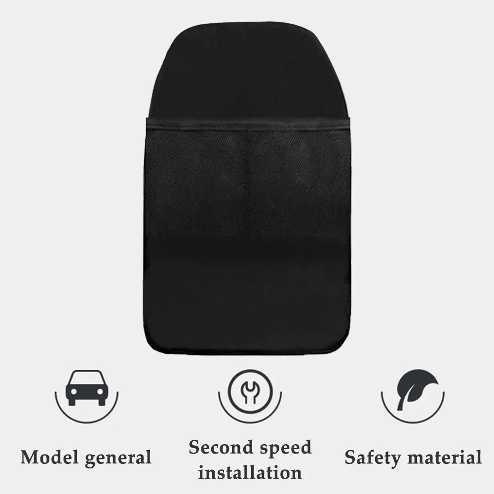 Car Seat Back Cover Protector Waterproof Anti Kicking Pad Organizer for Kids Pet Multifunctional Car Seat Storage Bag