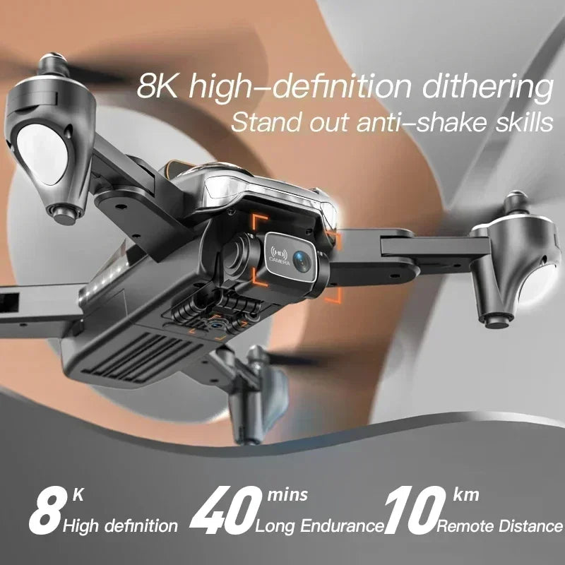 NEW P11 Pro Max 8K HD RC Drone 5G GPS Professional Dual-Camera Intelligent Obstacle Avoidance Electric Modulation Quadcopter Toy