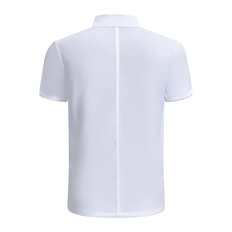 360°Breathable Restaurant Outfit Kitchen Work Shirt Men's and Women's Short Sleeved Chef Jacket Food Service Cooking Uniform