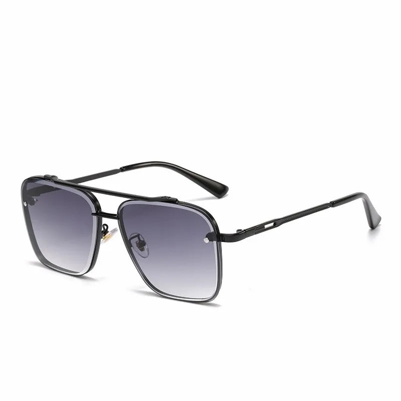 Square Sunglasses Men Metail Frame Glasses Resin Lens Male Sun Glasses Driving Travel Outdoor Eyewears Oculos De Sol UV400