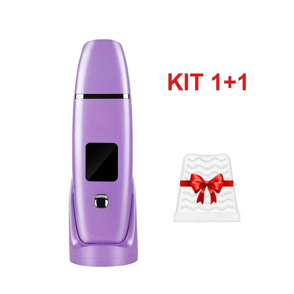 Ultrasonic Skin Scrubber Facial Spatula Blackhead Remover Deep Face Cleaning Lift Machine Peeling Shovel Pore Cleaner