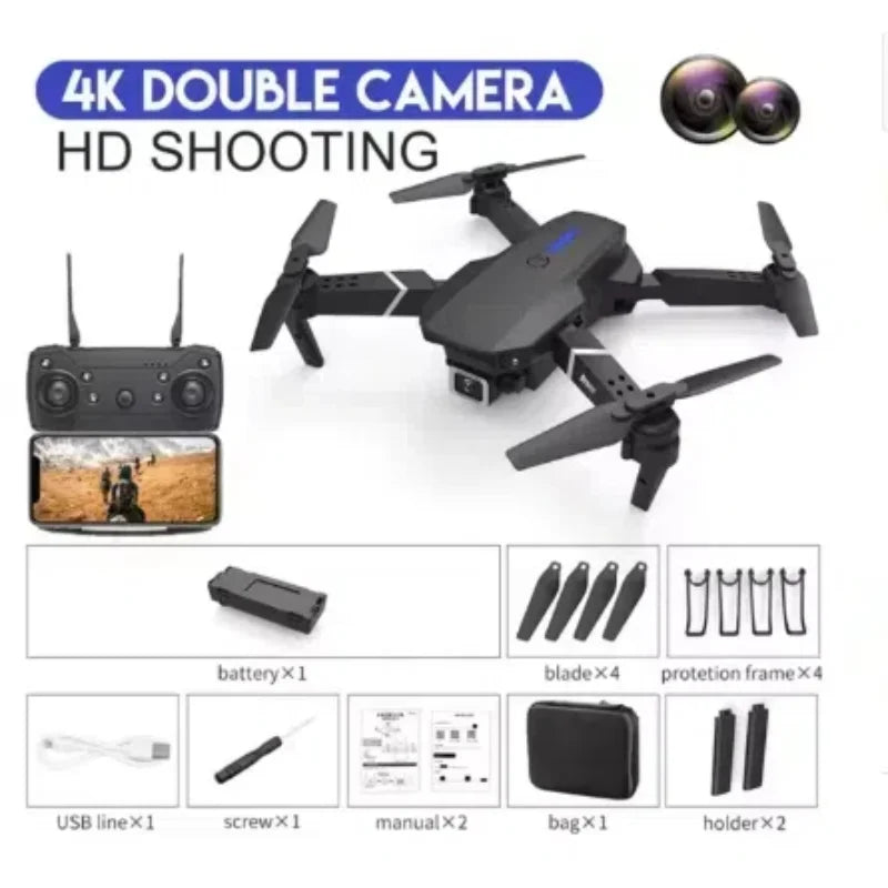 Foldable Aircraft Fessional Wide Angle RC HD Camera Helicopter Quadcopter Kid Gift Toys