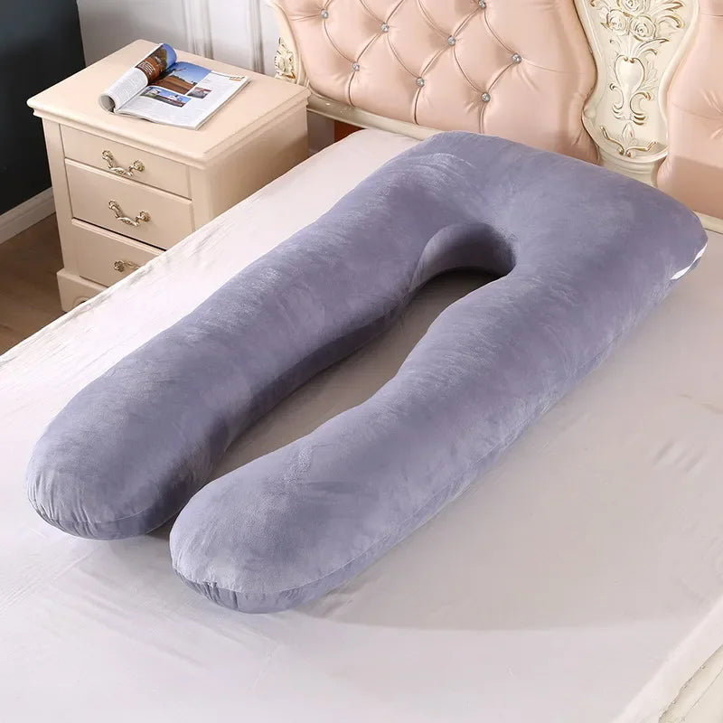 3kg 6.6lb U Pregnancy Pillow for Pregnant Women Sleep Nursing Maternity Full Body Support for Back Belly Hip Leg Removable Cover