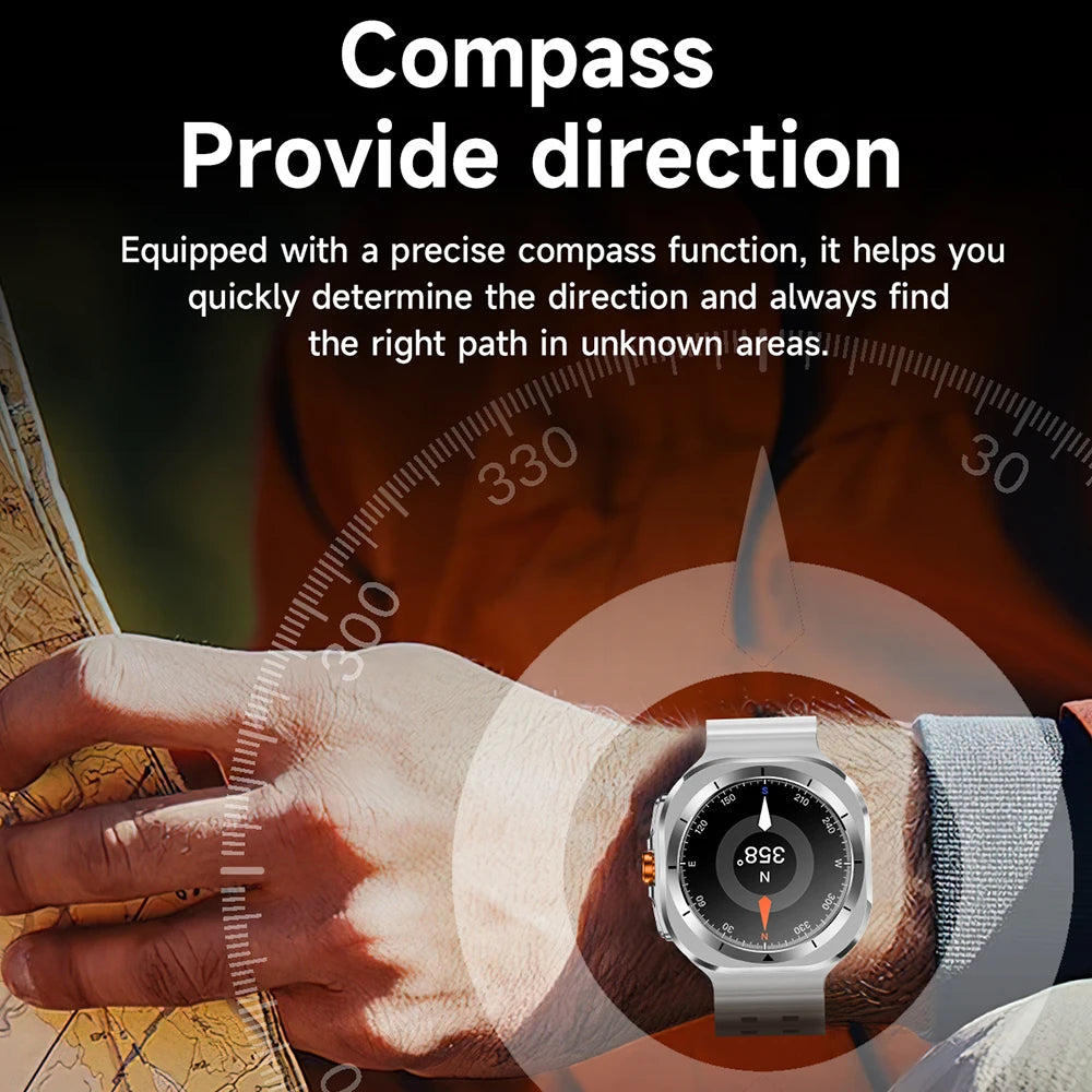 New Galaxy Watch 7 Ultra Smart Watch Men Health Monitoring Bluetooth Call 100+ Sports Mode IP68 Waterproof Smartwatch Women 2025
