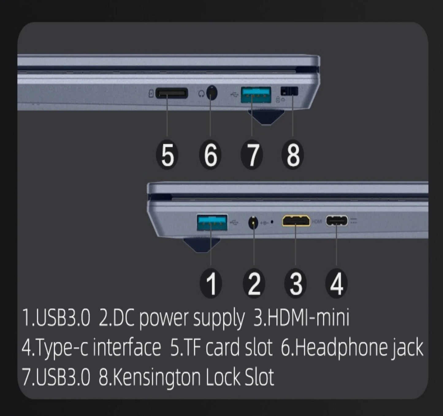 Face ID Laptop 16 Inch IPS Screen 16GB RAM 32GB Intel 11th N95 Netbook Windows 11 Pro Office Notebook RGB Keyboard Portable Pc