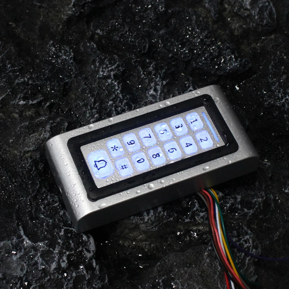 Backlight Metal Keypad Wiegand RFID Card Reader 125khz Access Control System Proximity Card Standalone 2000 User Door Lock