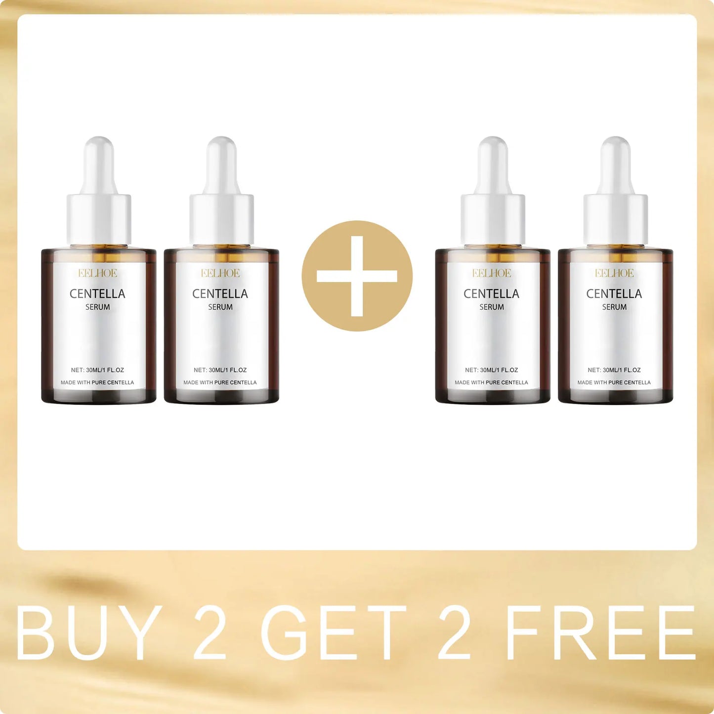 EELHOE Centella Moisturizing Facial Serum Vitamin E for Skin Firming Rejuvenation Face Lift Nourish Hyaluronic Acid Face Serum