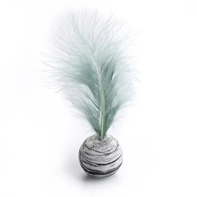 Cat Toy Star Ball Plus Feather Toy Material Light Foam Ball Throwing Toys For Cats , Pet Supplies , Pets Accessories ,