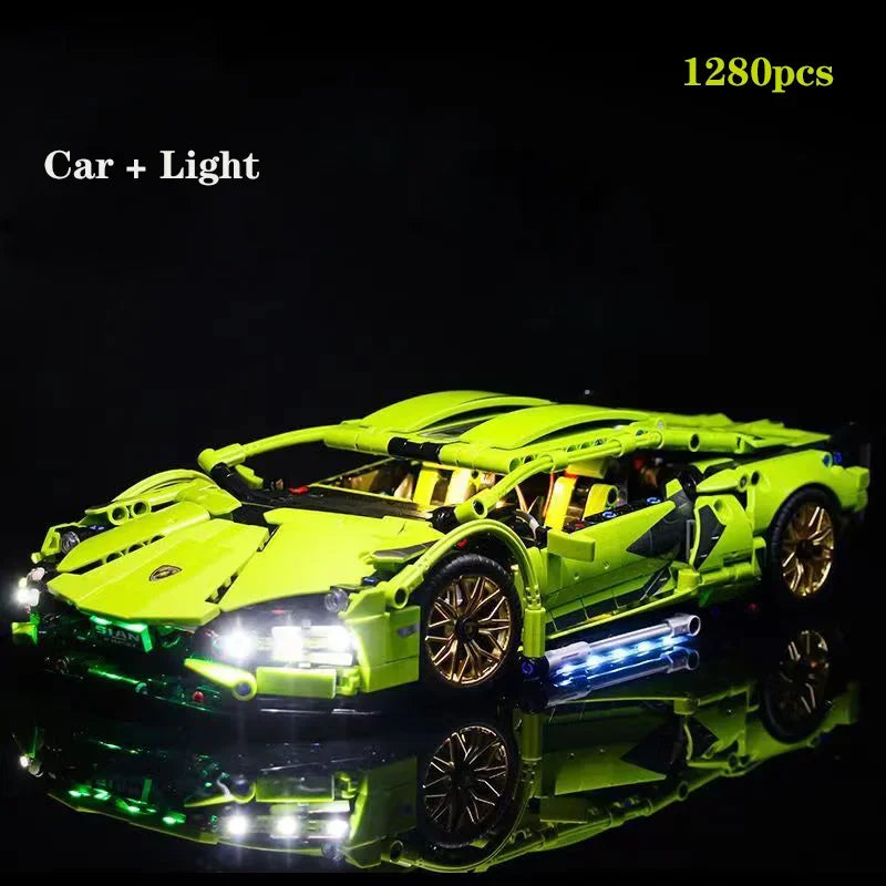 Technical Racing Sport Car 1:14 42115 Model Building Blocks City Mechanical Speed Vehicle Supercar Brick Toys Kid Adult Gift