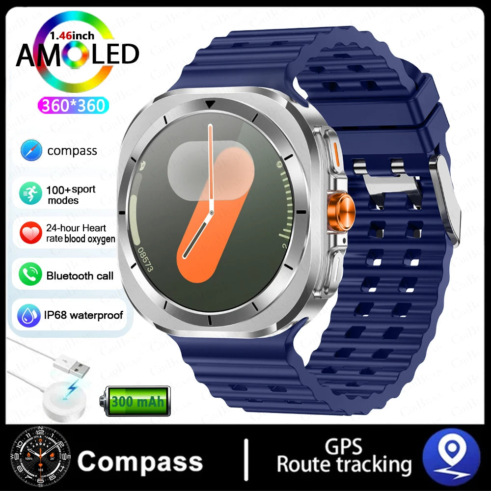 New Galaxy Watch 7 Ultra Smart Watch Men Health Monitoring Bluetooth Call 100+ Sports Mode IP68 Waterproof Smartwatch Women 2025