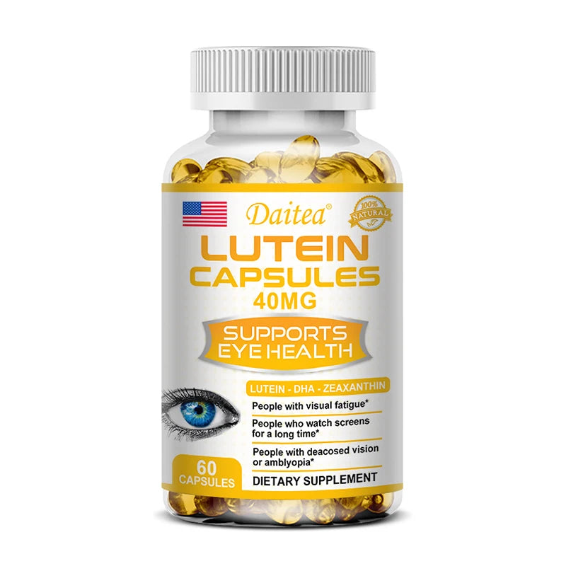 Lutein with Zeaxanthin Extract Helps Relieve Eye Strain and Maintain Healthy Vision Eye Support and Vision Vitamins Eye Health