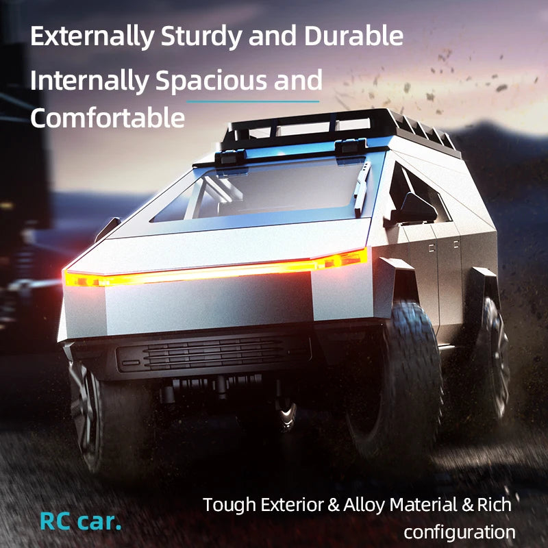 JJRC C8817 RC Car Alloy Cybertruck Car model Simulation Off-road Vehicle Camping Equipment Pickup Truck Kids Toys Boy Gifts