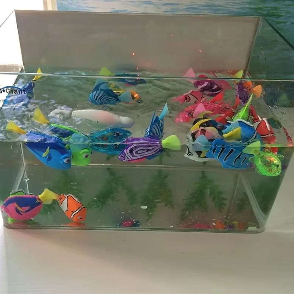 New Cat Toy LED Interactive Swimming Robot Electronic Fish Toys Cute Styling Glowing Simulation Electric Fish Toy Pet Products