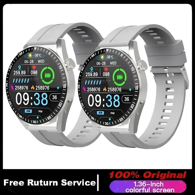 For HUAWEI Smart Watch Men 360*360 Screen Heart rate Music Player Bluetooth Call Waterproof Man Smartwatch For Android IOS 2024