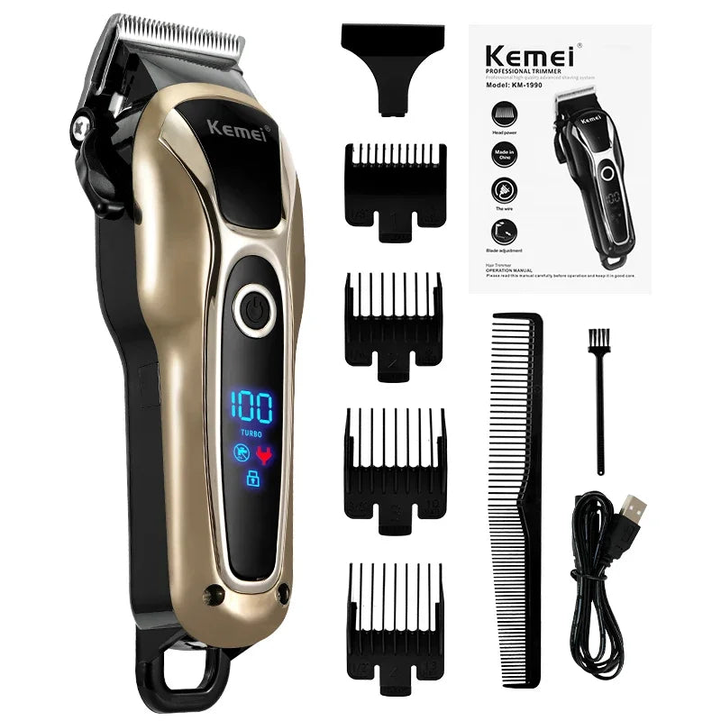 2021 New Hair Trimmer Electric Hair Clipper Professional Shaver Beard Barber 0mm Men Hair Cutting Machine For Men Haircut Style