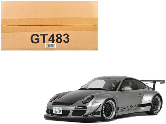 2024 Porsche 911 RWB Abu Silver Metallic with Black Hood