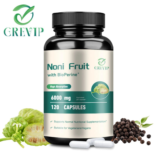 Noni Fruit Capsules - Improves Digestion, Intestinal Health, Immune Support, Antioxidant - 120 Capsules