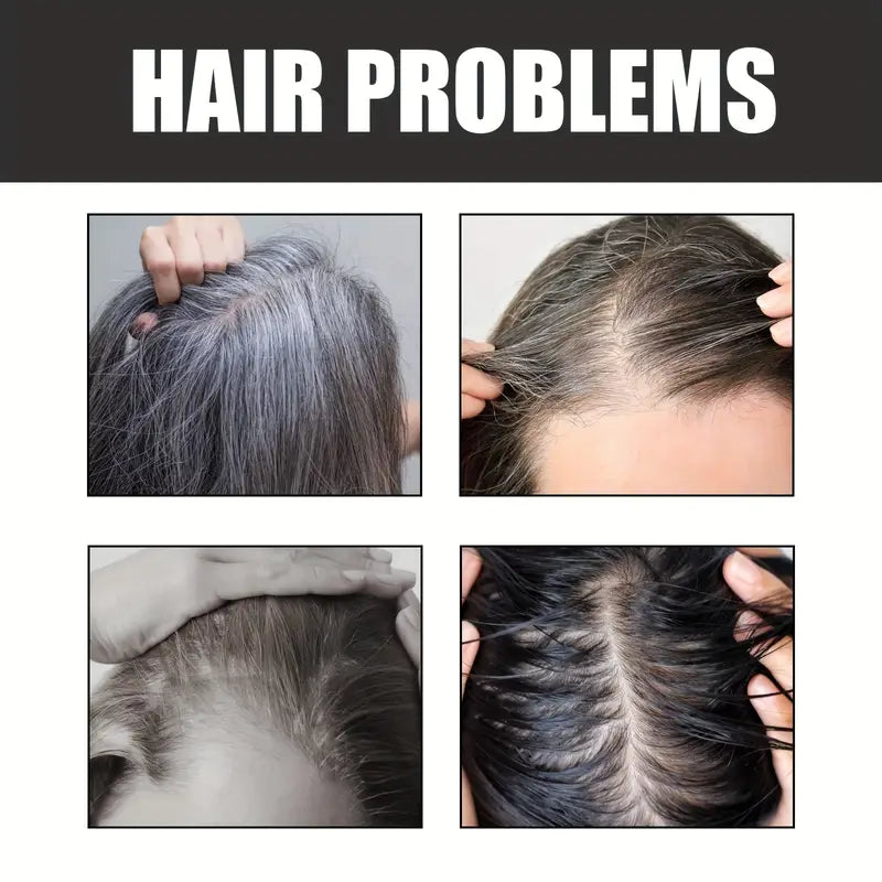 Gray Hair Reverse Bar Shampoo for Healthy Hair Appearance with Natural Extracts of Ginseng Root, Sesame Seed and Charcoal