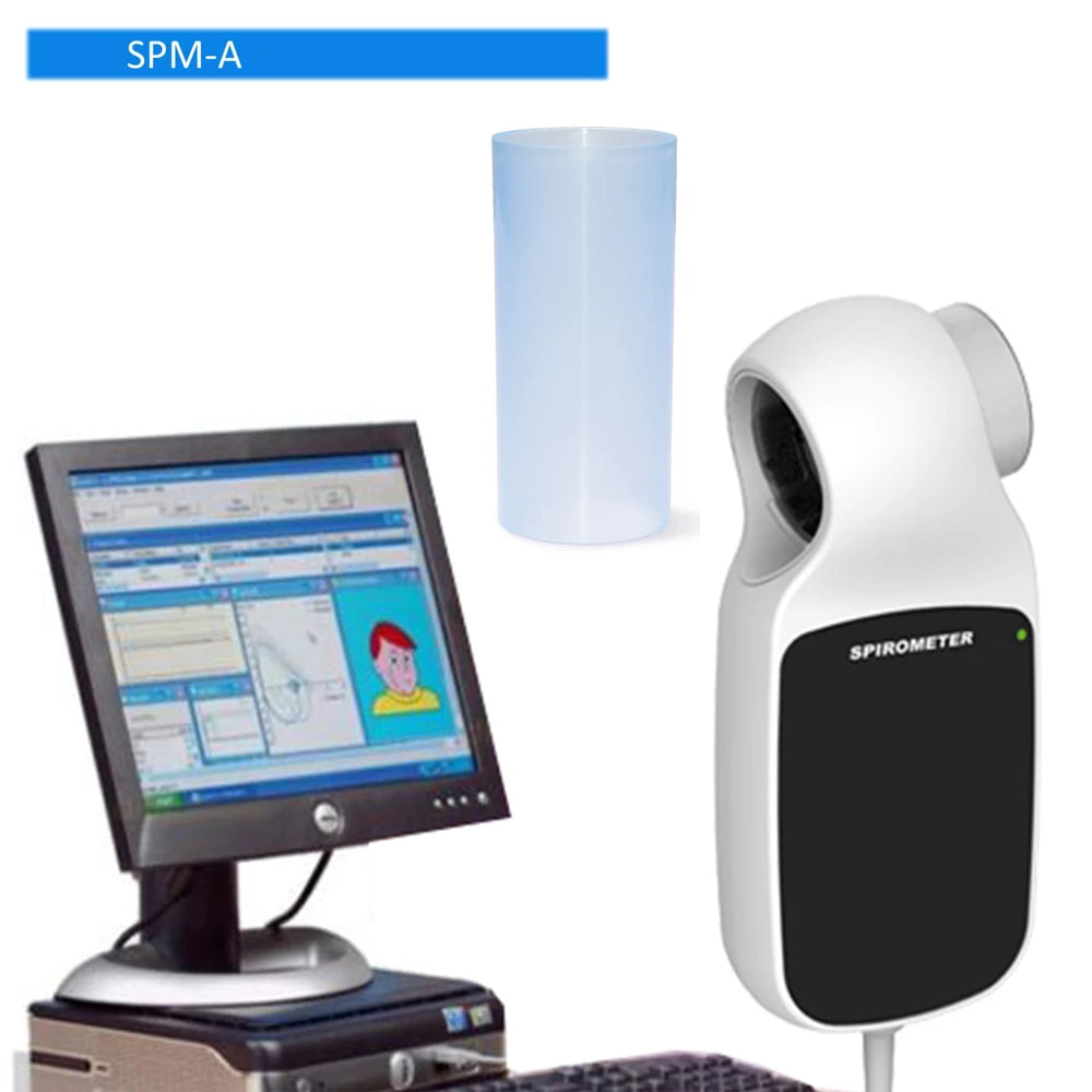 SPM-A Portable Digital Spirometer Volume Respiratory Breathing Lung Function Diagnosis Device PC software