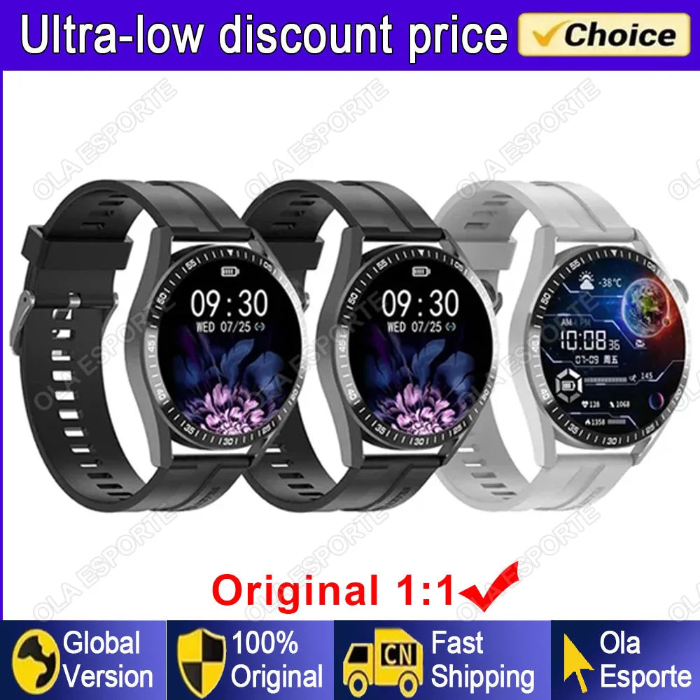 GT5 PRO Smart Watch Men Watch 5 Pro AMOLED HD Screen Bluetooth Call GPS Tracker NFC Heart Rate Waterproof SmartWatches 2024 New