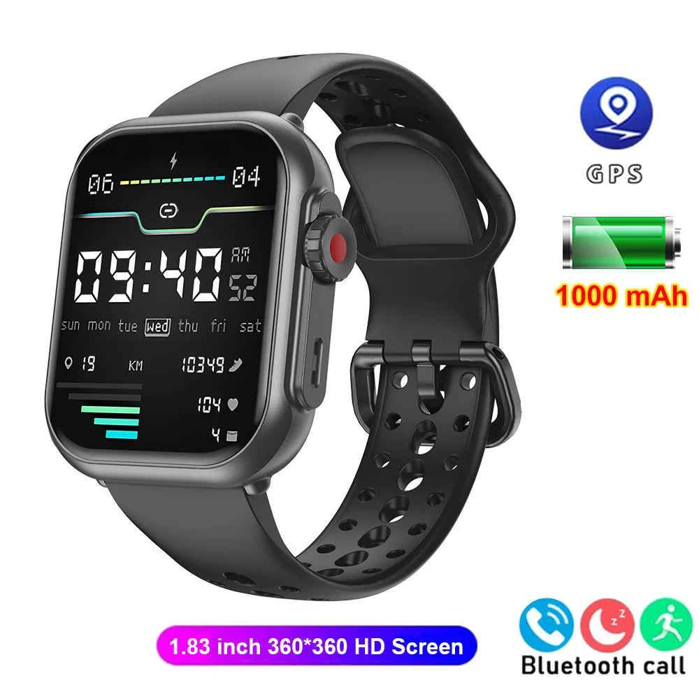 Rugged Smart Watch 1000mAh Bluetooth Calls Men Women Smartwatches Sports Fitness Bracelet Custom Watch Face 2025 New For Xiaomi