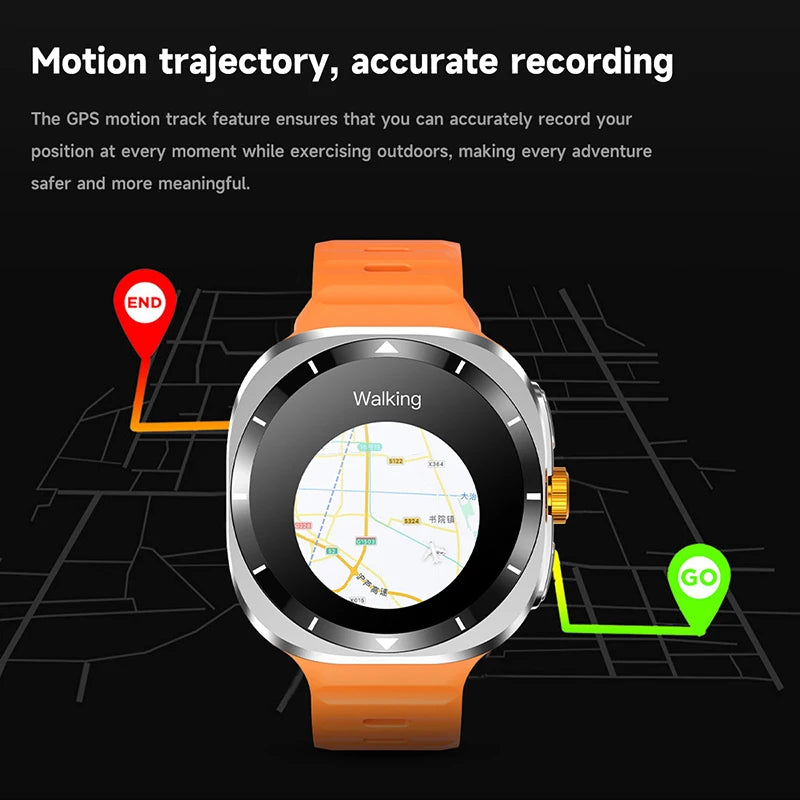 2025 New For Samsung Galaxy Watch 7 Ultra GPS NFC Smart Watch Men 1.43 " AMOLED Always Display IP68 BT Call Sports Smartwatches