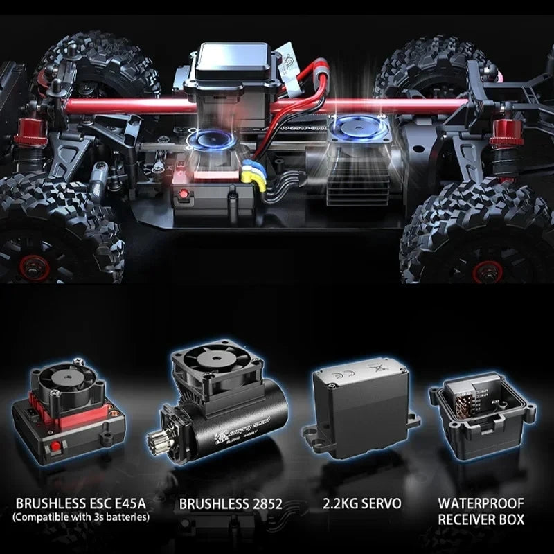 Hyper Go MJX 14209 14210 14301 14302 14303 1/14 4WD RC Car 75KM/H Brushless RC Racing Car Remote Control Cars Off-Road Truck Toy