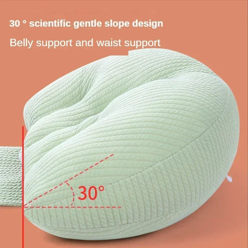 Pregnant Women Pillow Simple Solid Color U-shape Waist Abdomen Support Side Sleeping Protection Cushion Maternity Body Pillow
