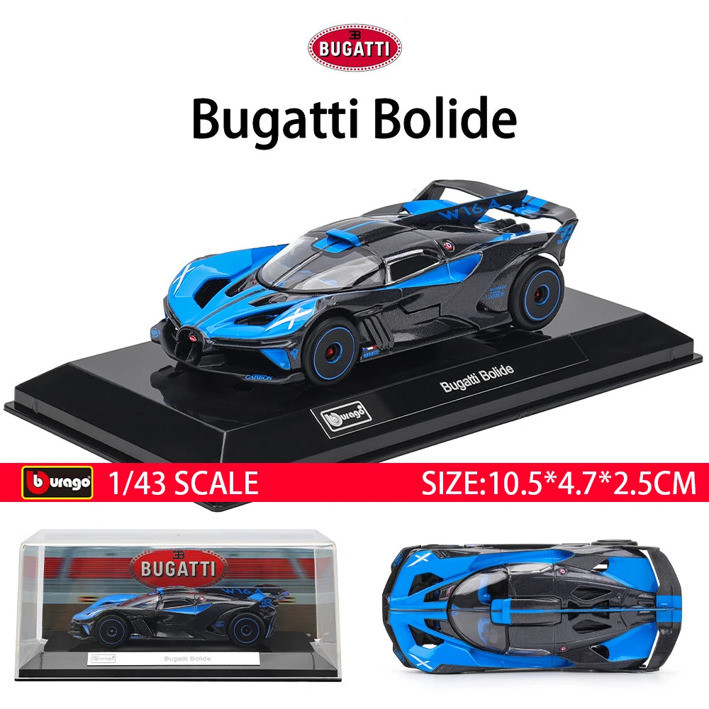 Bburago 1:43 Lamborghini SC63 Porsche 911 Audi S1 C8R Alfa Alloy Luxury Vehicle Diecast Pull Back Cars Model Toy Collection Gift