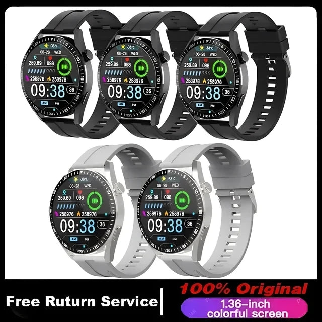 For HUAWEI Smart Watch Men 360*360 Screen Heart rate Music Player Bluetooth Call Waterproof Man Smartwatch For Android IOS 2024