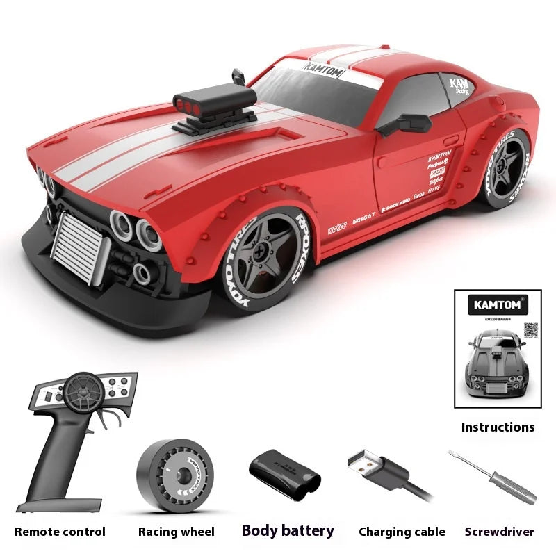 KAMTOM four-wheel drive model car, high-speed charging boy toy car, RC remote control car, professional adult drift racing car