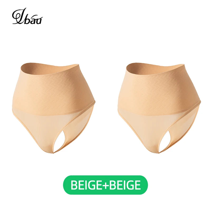 UBAU 2025 High Waist Thongs Seamless Women Panties G-String Lingerie Tummy Control Shaping Girdle Shaper Underwear